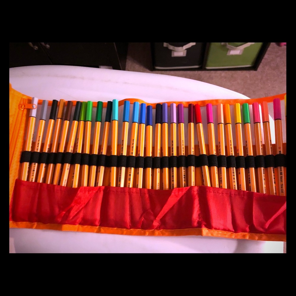 Stabilo Fine tip pen set of 30 multi color NWOT